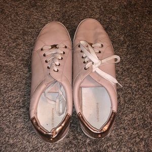Pink and Rose Gold Sneakers